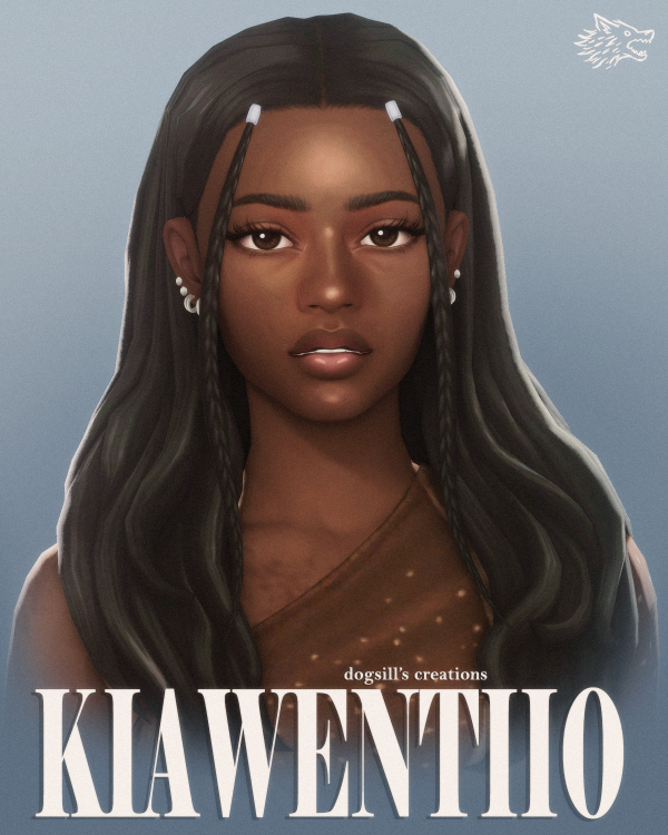 Maxis Match kiawentiio hair by simsfinds - The Sims 4 Custom Content