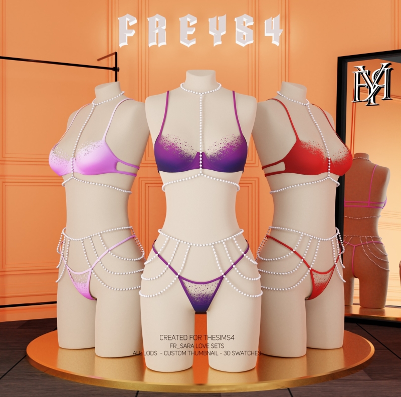 Alpha FR_Sara Love Sets by freys4 - The Sims 4 Custom Content