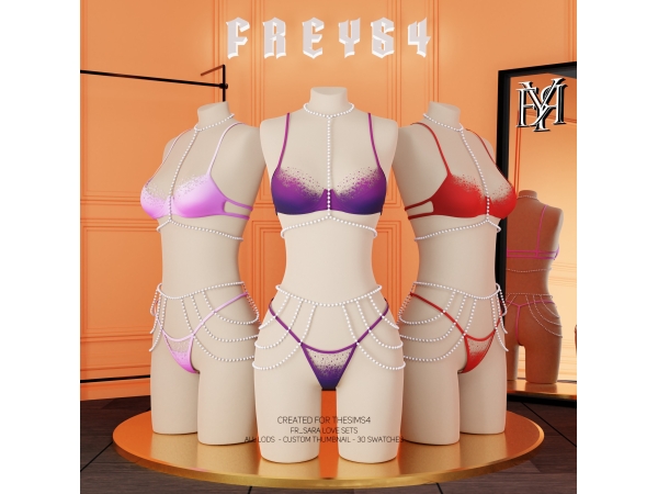 Alpha FR_Sara Love Sets - The Sims 4 Custom Content