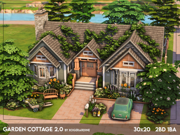 Maxis Match Garden Cottage 2 NO by xogerardine - The Sims 4 Custom Content