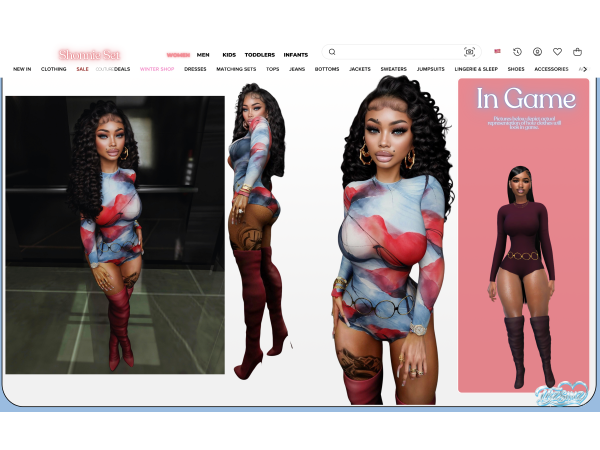 Alpha Shonnie Set by TBZSimz - The Sims 4 Custom Content