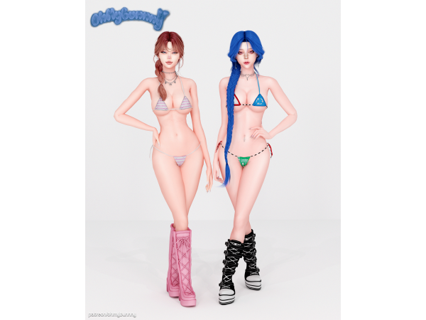 Alpha Stop Bikini - The Sims 4 Custom Content