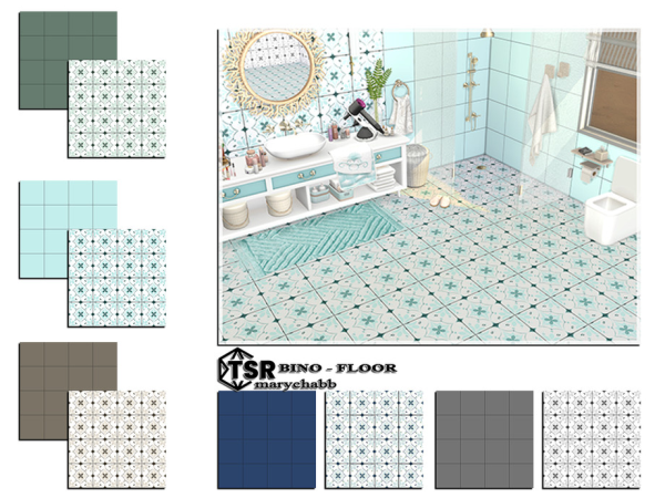 Mix Bino Floor - The Sims 4 Custom Content