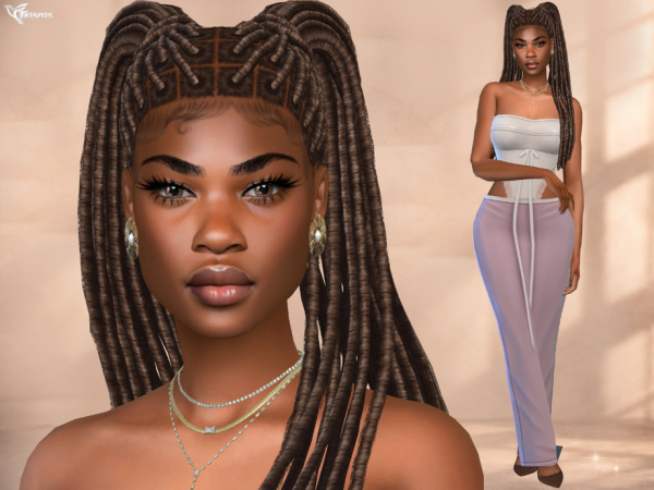 Alpha Naima N'Diaye by _TRASRAS - The Sims 4 Custom Content