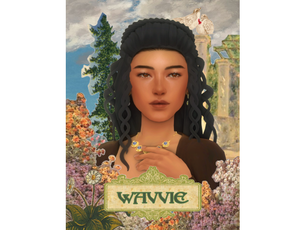 Maxis Match gwen hair by wavvie by wavvie - The Sims 4 Custom Content