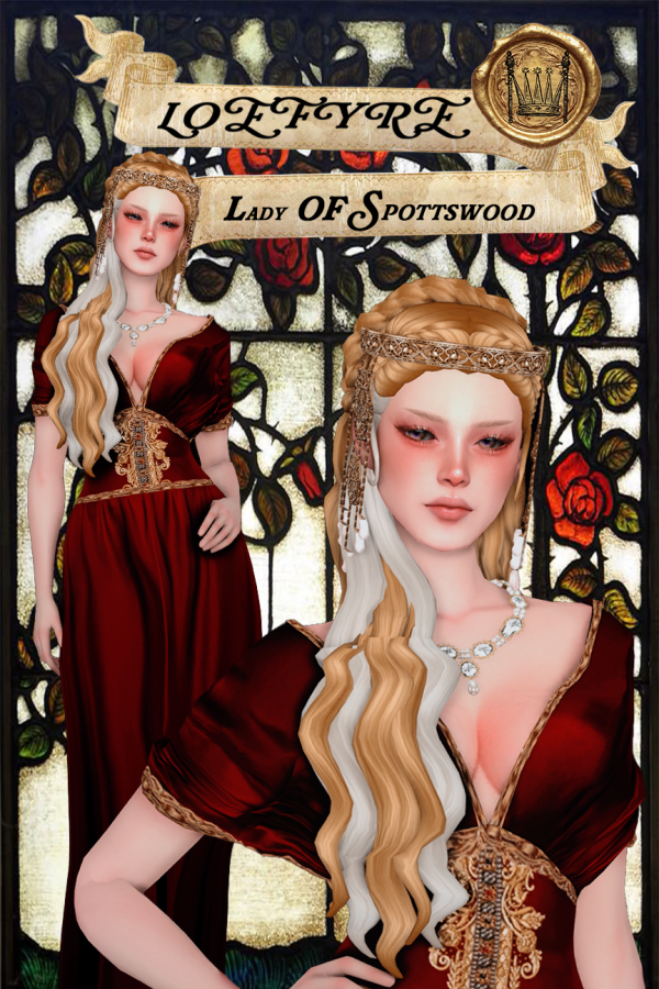 Maxis Match loefyre lady of spottswood dress by simsfinds - The Sims 4 Custom Content