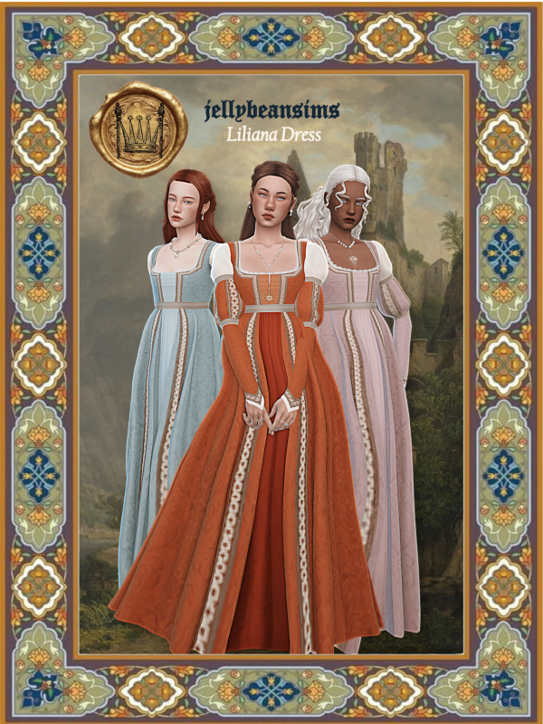 Maxis Match [jellybeansims] Liliana Dress by simsfinds - The Sims 4 Custom Content
