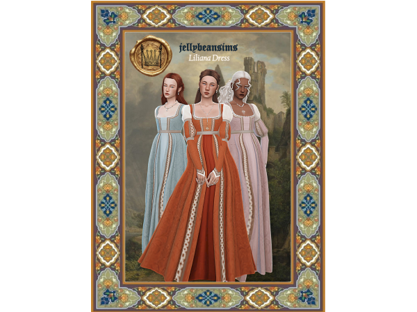 Maxis Match [jellybeansims] Liliana Dress - The Sims 4 Custom Content