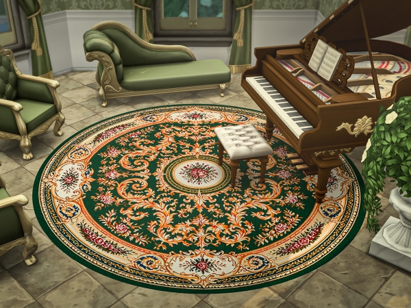 Alpha Versailles Rugs - The Sims 4 Custom Content