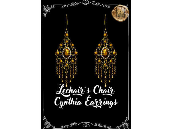 Alpha Cynthia Earrings by lechairschair - The Sims 4 Custom Content