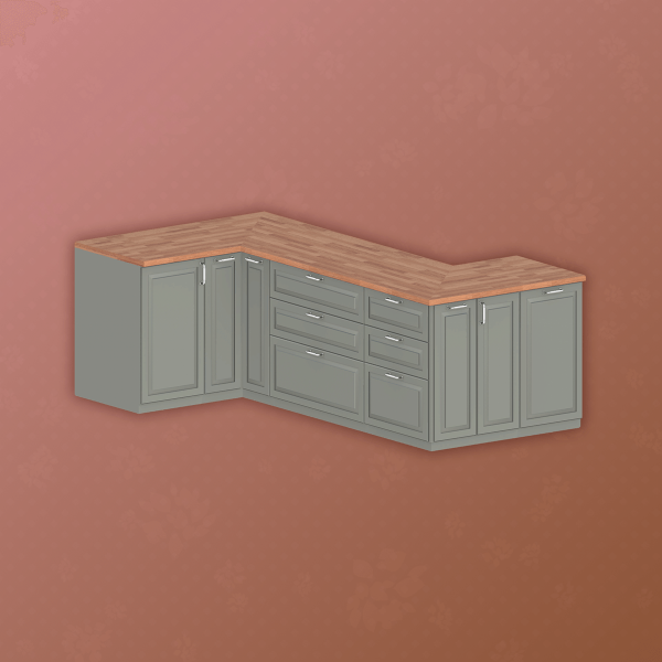Alpha Grin Kitchen Counter by arwenkaboom - The Sims 4 Custom Content