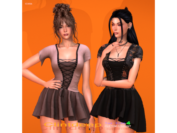 Alpha Clintdeep Claudia Alchemy Corset Top - The Sims 4 Custom Content