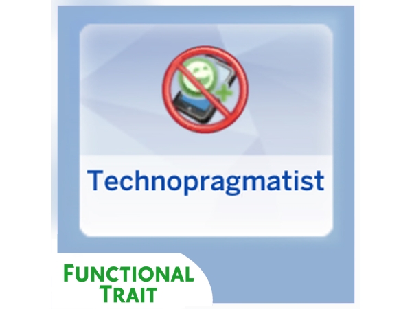Maxis Match Technopragmatist Functional Trait Mods No Digital Entertainment - The Sims 4 Custom Content