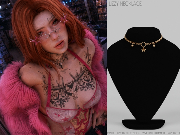 Mix Lizzy necklace - The Sims 4 Custom Content