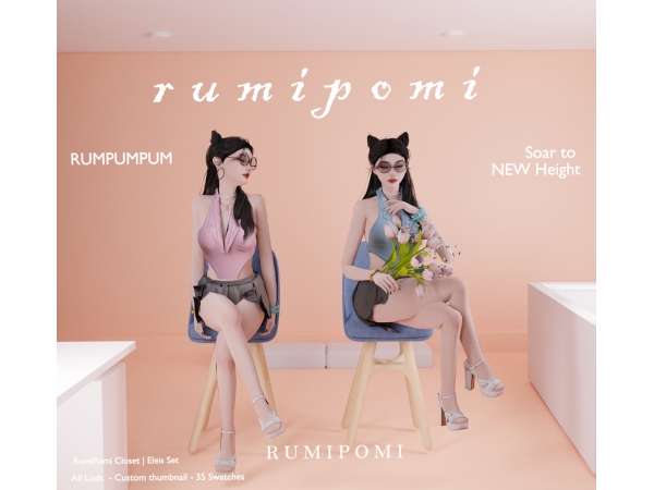 Alpha Rumpumpum_Elexis Outfit Set - The Sims 4 Custom Content