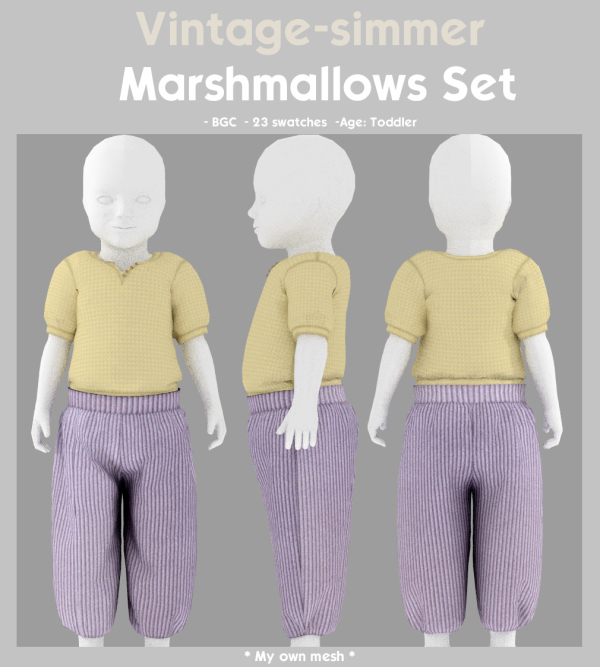 Alpha Marshmallows Set simmer by simsfinds - The Sims 4 Custom Content
