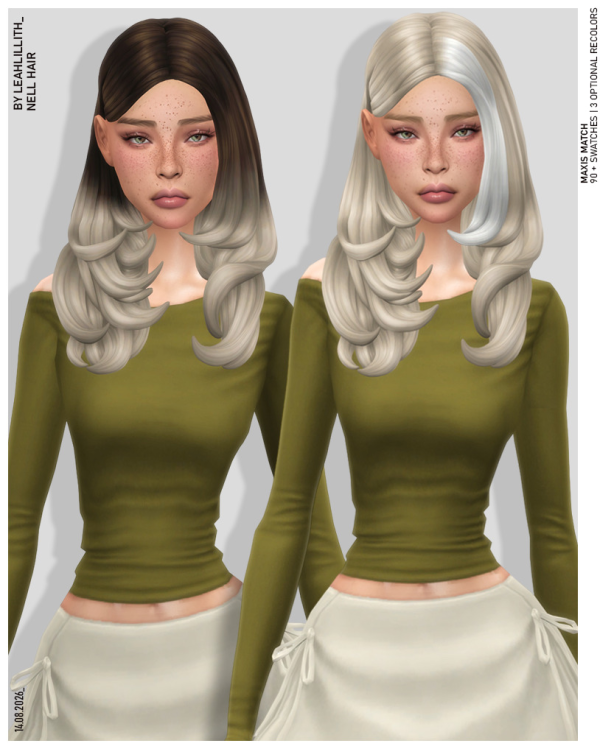 Maxis Match Nell Hairstyle by simsfinds - The Sims 4 Custom Content