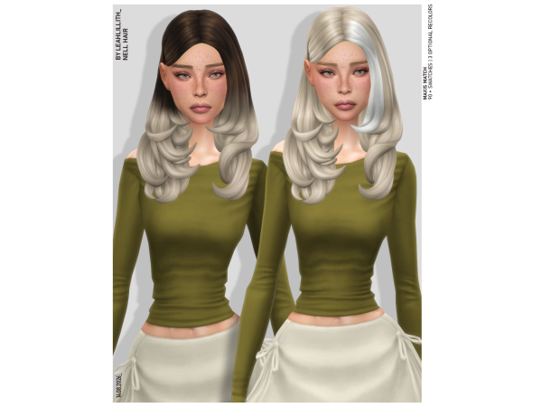 Maxis Match Nell Hairstyle by leahlillith - The Sims 4 Custom Content