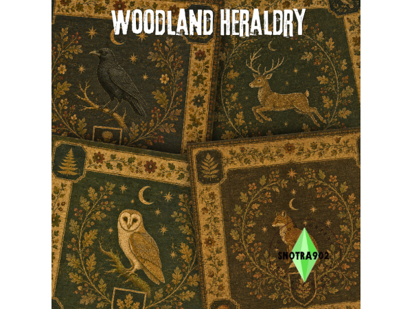 Alpha Woodland Heraldry by Snotra902 - The Sims 4 Custom Content