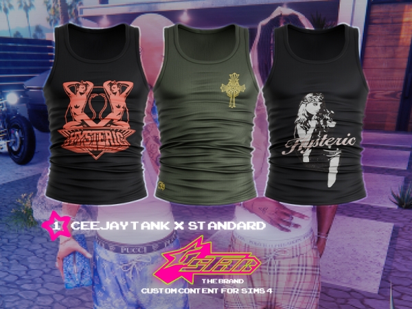 Alpha GSTAR CeeJay Tank (Standard Version) - The Sims 4 Custom Content