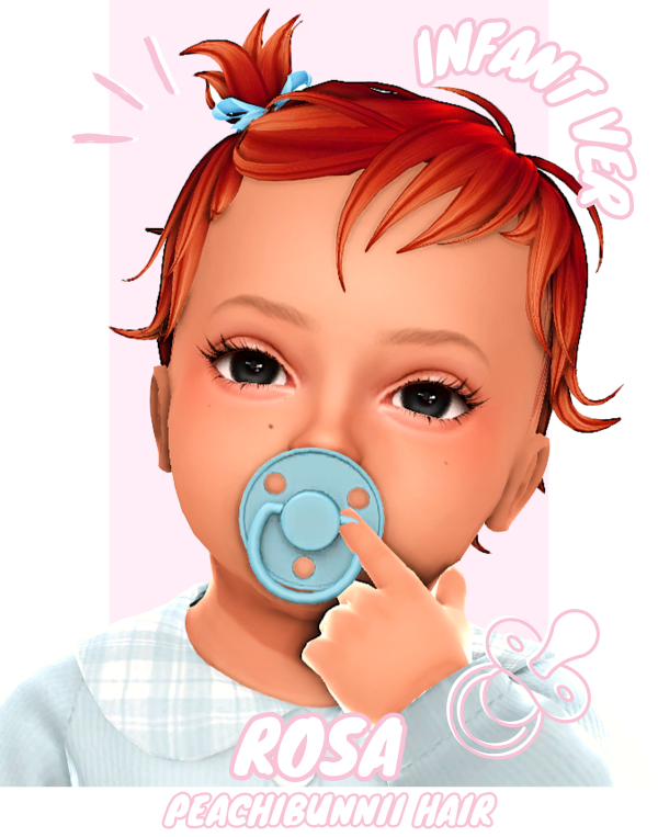 Maxis Match Baby Rosa Hair by simsfinds - The Sims 4 Custom Content
