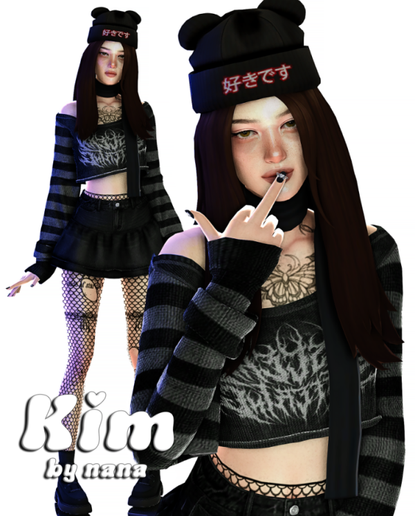 Alpha Ким Уитмен [ by simsfinds - The Sims 4 Custom Content