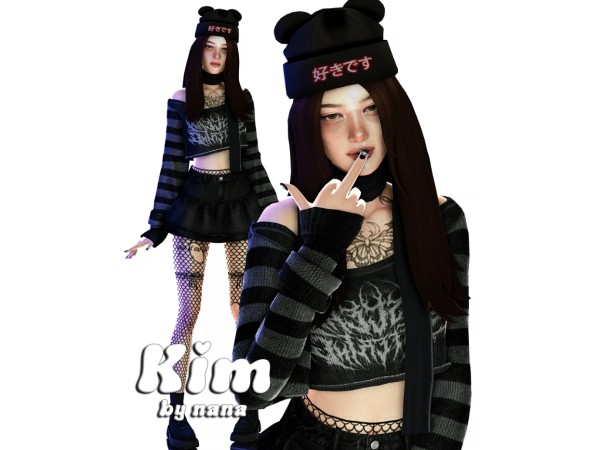 Alpha Ким Уитмен [ by nana] - The Sims 4 Custom Content