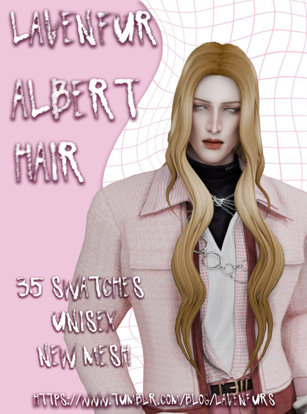 Maxis Match 𝙻𝙰𝚅𝙴𝙽𝙵𝚄𝚁 𝙰𝙻𝙱𝙴𝚁𝚃 𝙷𝙰𝙸𝚁 by simsfinds - The Sims 4 Custom Content