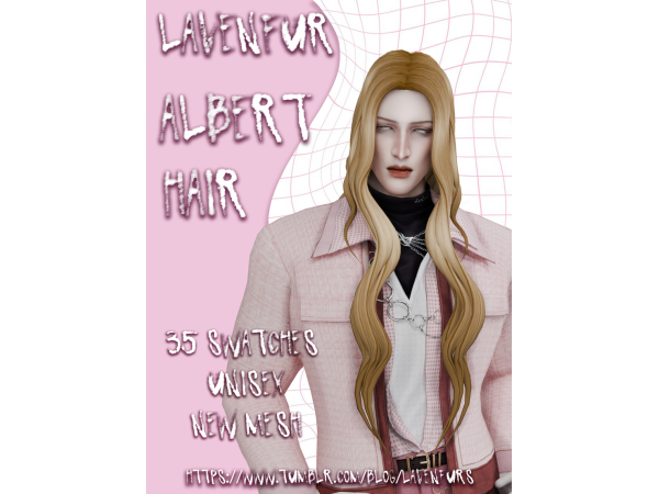 Maxis Match 𝙻𝙰𝚅𝙴𝙽𝙵𝚄𝚁 𝙰𝙻𝙱𝙴𝚁𝚃 𝙷𝙰𝙸𝚁 - The Sims 4 Custom Content