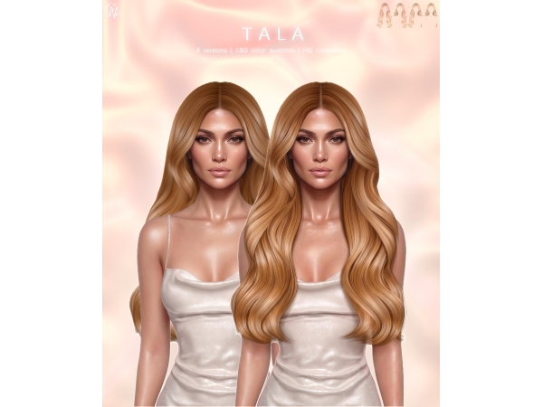 Alpha Tala Hairstyle - The Sims 4 Custom Content