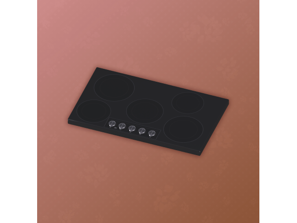 Alpha Grin Stove Top (Dream Home Decorator) - The Sims 4 Custom Content