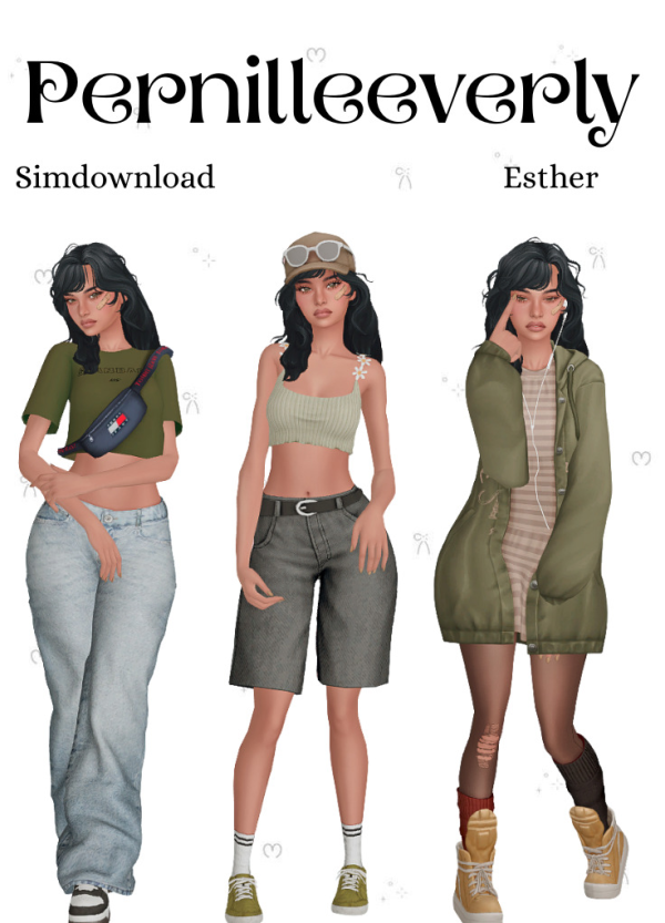 Maxis Match Esther by simsfinds - The Sims 4 Custom Content