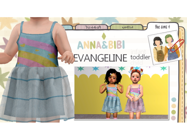 Maxis Match Evangeline_TODDLER [AnnaBibi] - The Sims 4 Custom Content