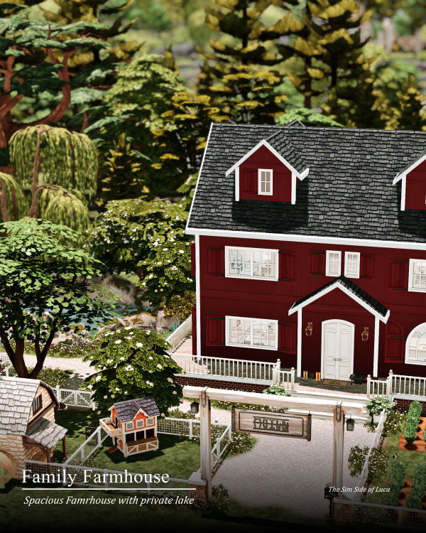 Maxis Match Family Farmhouse Henford on Bagley by simsfinds - The Sims 4 Custom Content