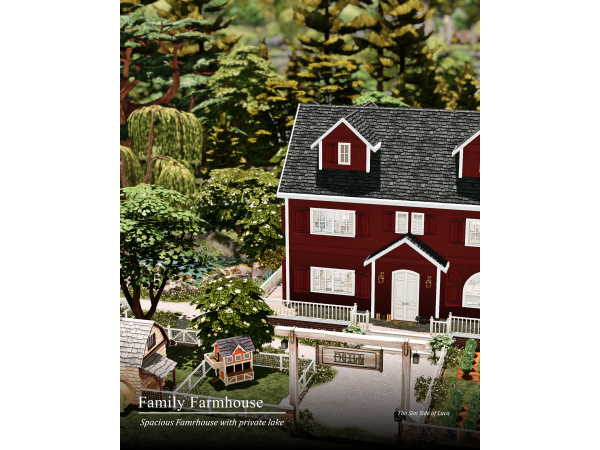 Maxis Match Family Farmhouse Henford on Bagley by TheSimSideofLuca - The Sims 4 Custom Content