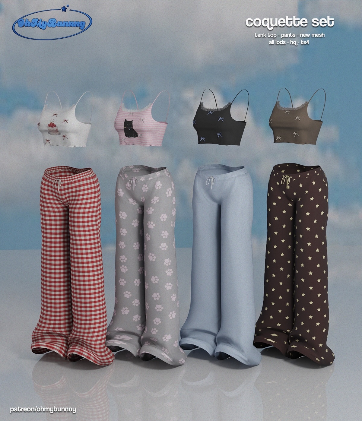 Alpha Coquette Set by ohmybunnny2 - The Sims 4 Custom Content