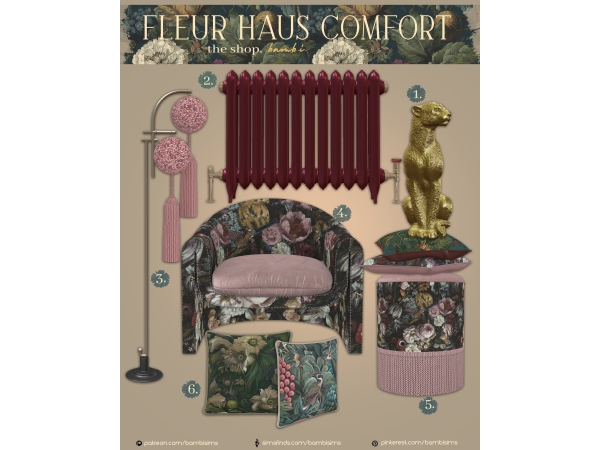 Alpha fleur haus comfort - The Sims 4 Custom Content