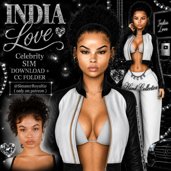 Alpha India Love Celebrity Sim Download by simsfinds - The Sims 4 Custom Content