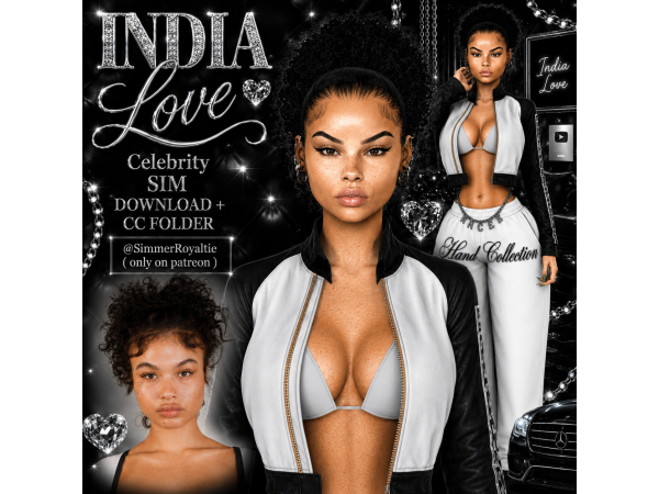Alpha India Love Celebrity Sim Download by SimmerRoyaltie - The Sims 4 Custom Content
