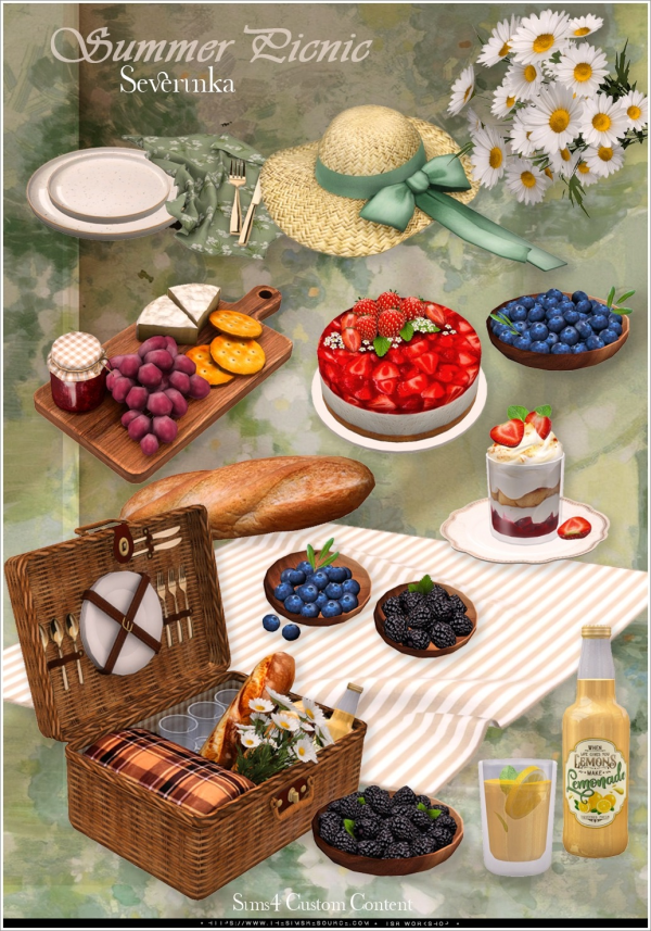Alpha Summer Picnic by thesimsresource - The Sims 4 Custom Content
