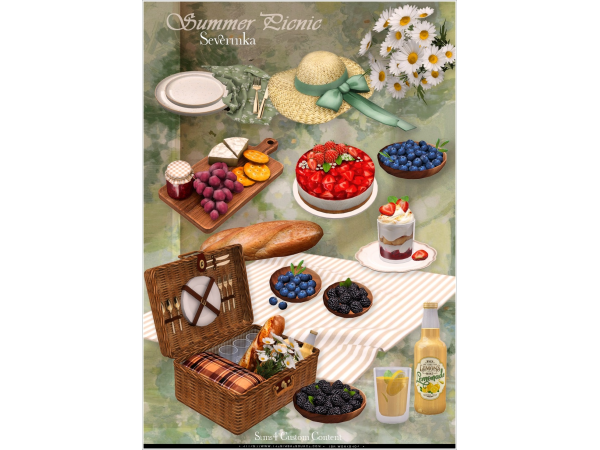 Alpha Summer Picnic by Severinka_ - The Sims 4 Custom Content