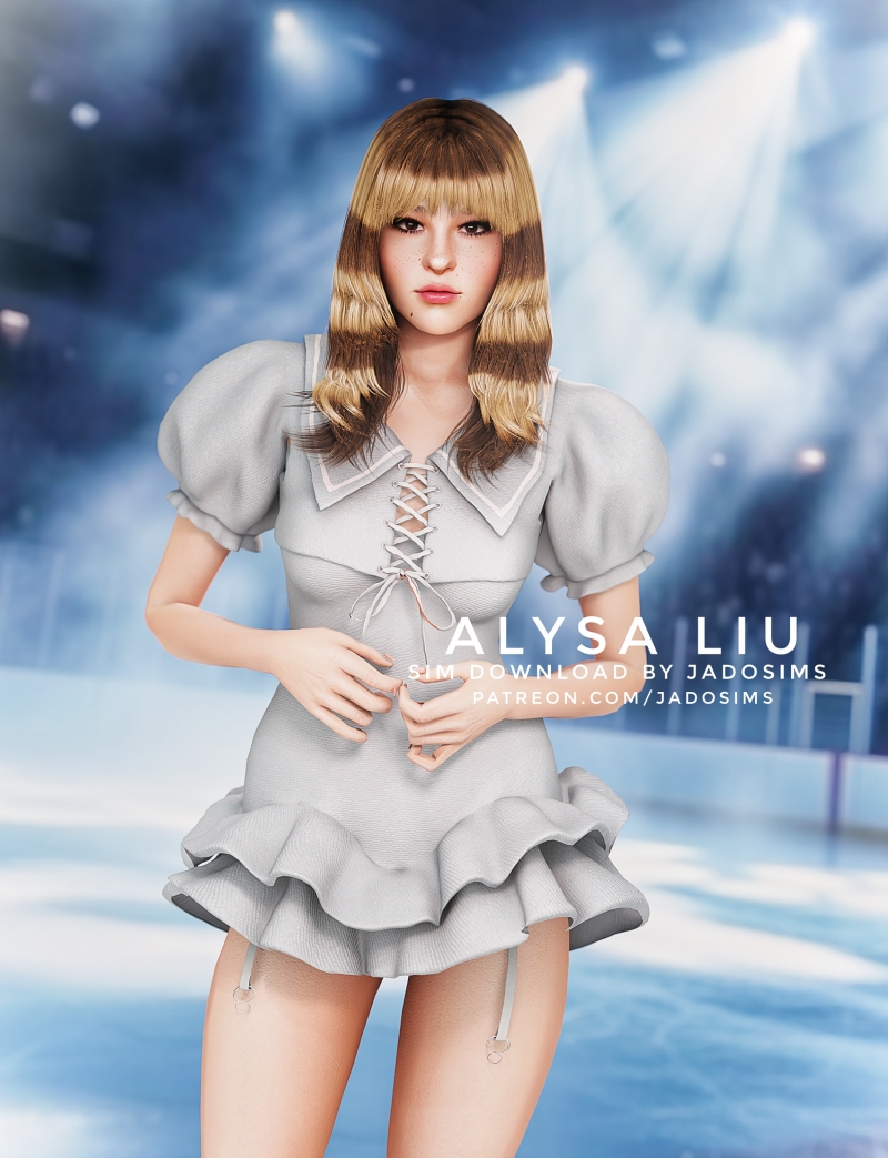 Alpha Alysa Liu (Sim Download) by shopwithflynnn - The Sims 4 Custom Content