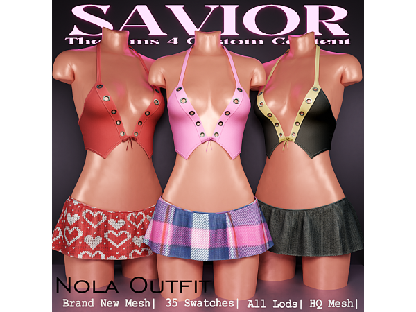 Alpha Svr_Nola Trisna Outfit - The Sims 4 Custom Content