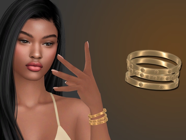 Alpha Aspen Bracelets Set - The Sims 4 Custom Content