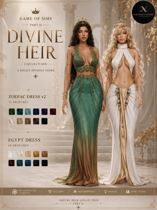 Alpha DIVINE HEIR PART II by simsfinds - The Sims 4 Custom Content