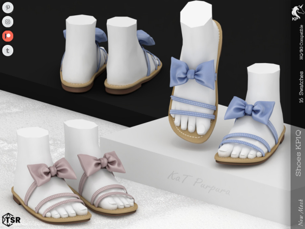 Mix Shoes KP1Q Child by KaTPurpura - The Sims 4 Custom Content