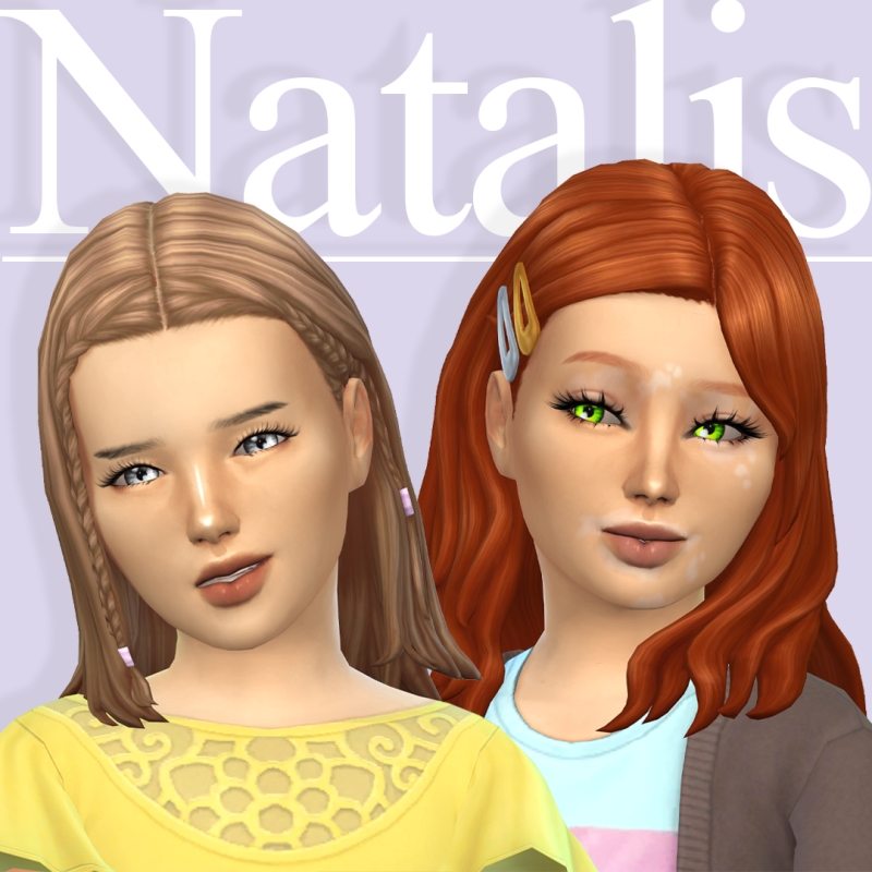 Mix 3D Eyelashes for kids - The Sims 4 Custom Content