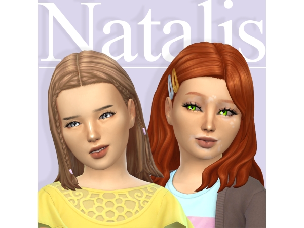 Mix 3D Eyelashes for kids - The Sims 4 Custom Content