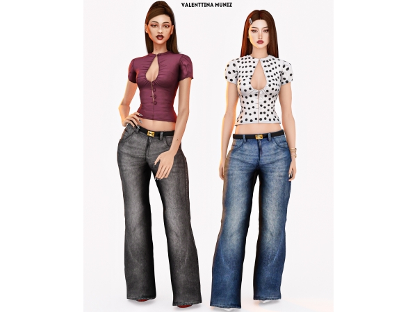 Alpha Julietta top Early access - The Sims 4 Custom Content