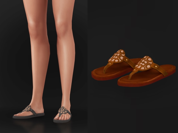 Alpha Hanna Sandals - The Sims 4 Custom Content